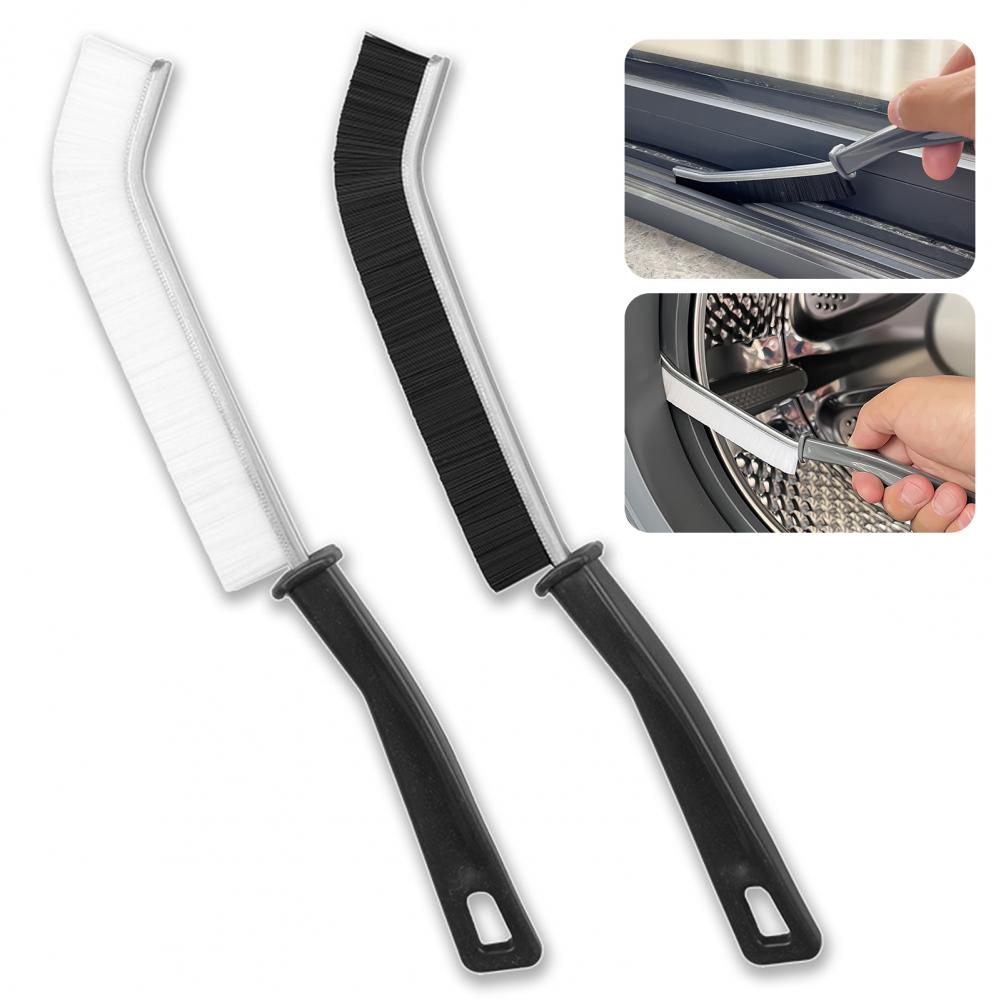 Color: Red - 2 Pcs Gap Cleaning Brushes Ergonomic Handle Stain Remover Narrow Durable Toilet Tile Grout Gap Brushes For Home Kitchen Bathroom