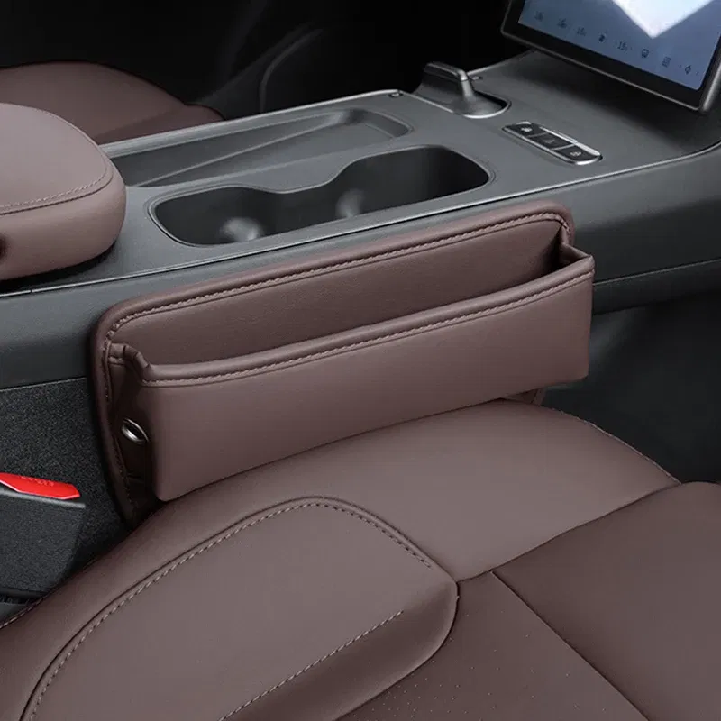 Color Name: Black - Car Front Seat Crevice Storage Box Pocket For BMW E46 E39 E60 E90 E36 F30 F10 X5 E53 E70 E34 E30 F20 F15 G30 G31 Car Accessories