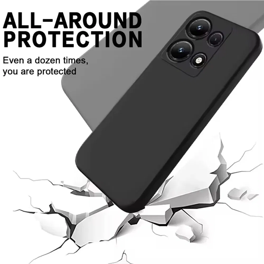 Color: Trans-dark Pink, Material: ABS - Black Practical Silicone Phone Case For Xiaomi Redmi Note 14 13 12 11 10 9 8 7 Pro Plus 5G 4G 8T 9S 9T 10T 10S 11S 12S Cover