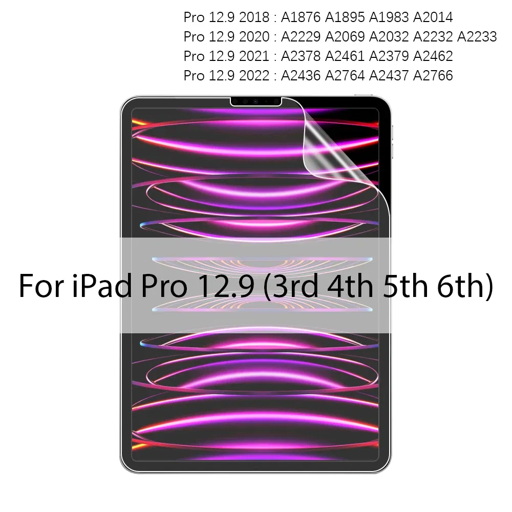 Color: green - Like Paper Film For iPad Pro 13 11 12.9 6th M4 M2 10 9 9th 10th Generation 10.9 Air 5 4 3 Mini 6 10.2 Screen Protector Paperfeel