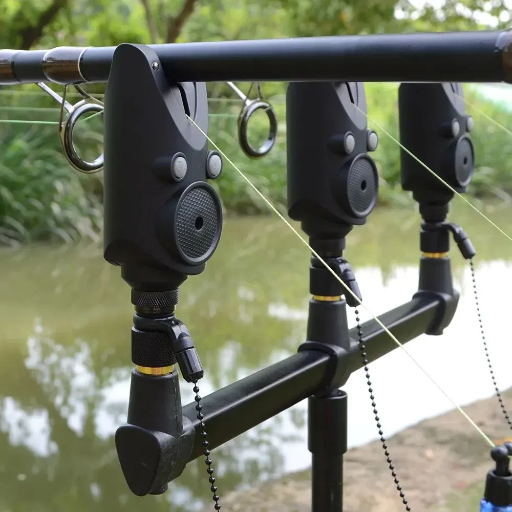 Color: Red - Hirisi Wireless Carp Fishing Alarm Set Waterproof Fishing Bite Alarms Fishing Accessories Fishing Bite Indicator S6