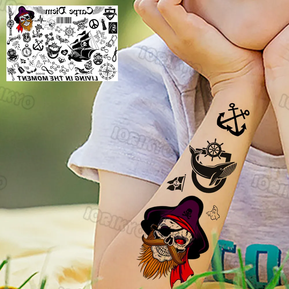 Color: PURPLE - Sexy Red Lips Flower Temporary Tattoo For Kids Boys Girls Adult Small Rose Butterfly Tattoos Sticker Fake Tatoos Arm Neck Face