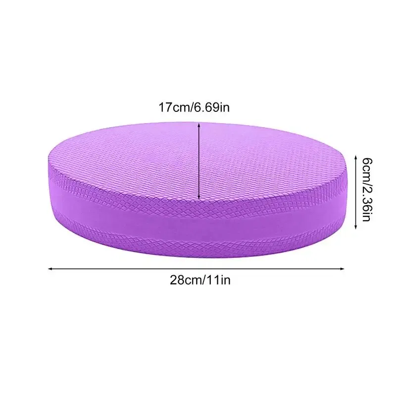 Color: PURPLE, Ships From: CHINA - Yoga Balance Pad Stability Cushion Foam Board Workout Exercise Trainer Anti-Slip Comfortable Stability Training Balance
