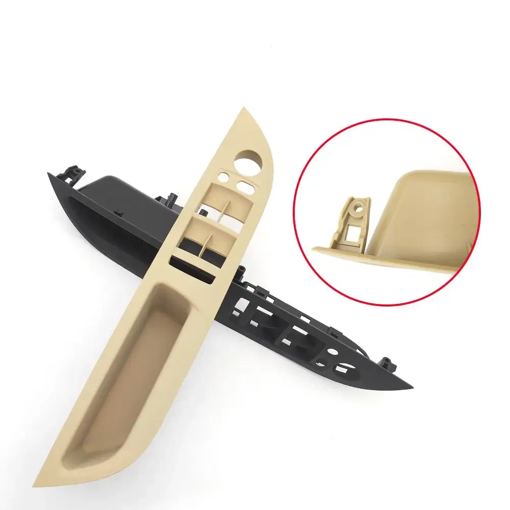 Color: Black, Ships From: CHINA - LHD Car Interior Inner Door Handle Panel Trim Cover For BMW E60 E61 5 Series 520 525 528 2008-2010 Black Beige 51416983705