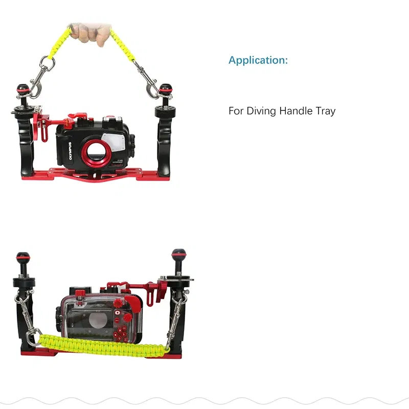 Body Color: Pink - Scuba Diving Handle Rope Lanyard Strap Carrier  Gopro Sony Canon Nikon Camera Housing Case Light Holder Underwater Photography
