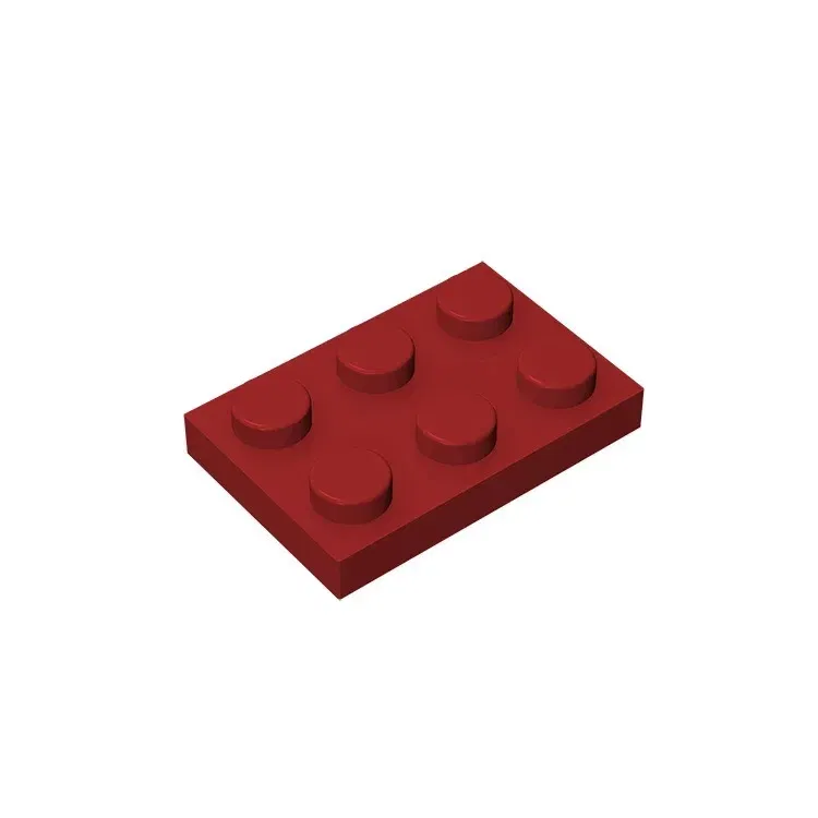 Color: black - Gobricks GDS-510 Plate 2 x 3 compatible  with lego 3021 pieces of children's DIY building block Particles Plate DIY