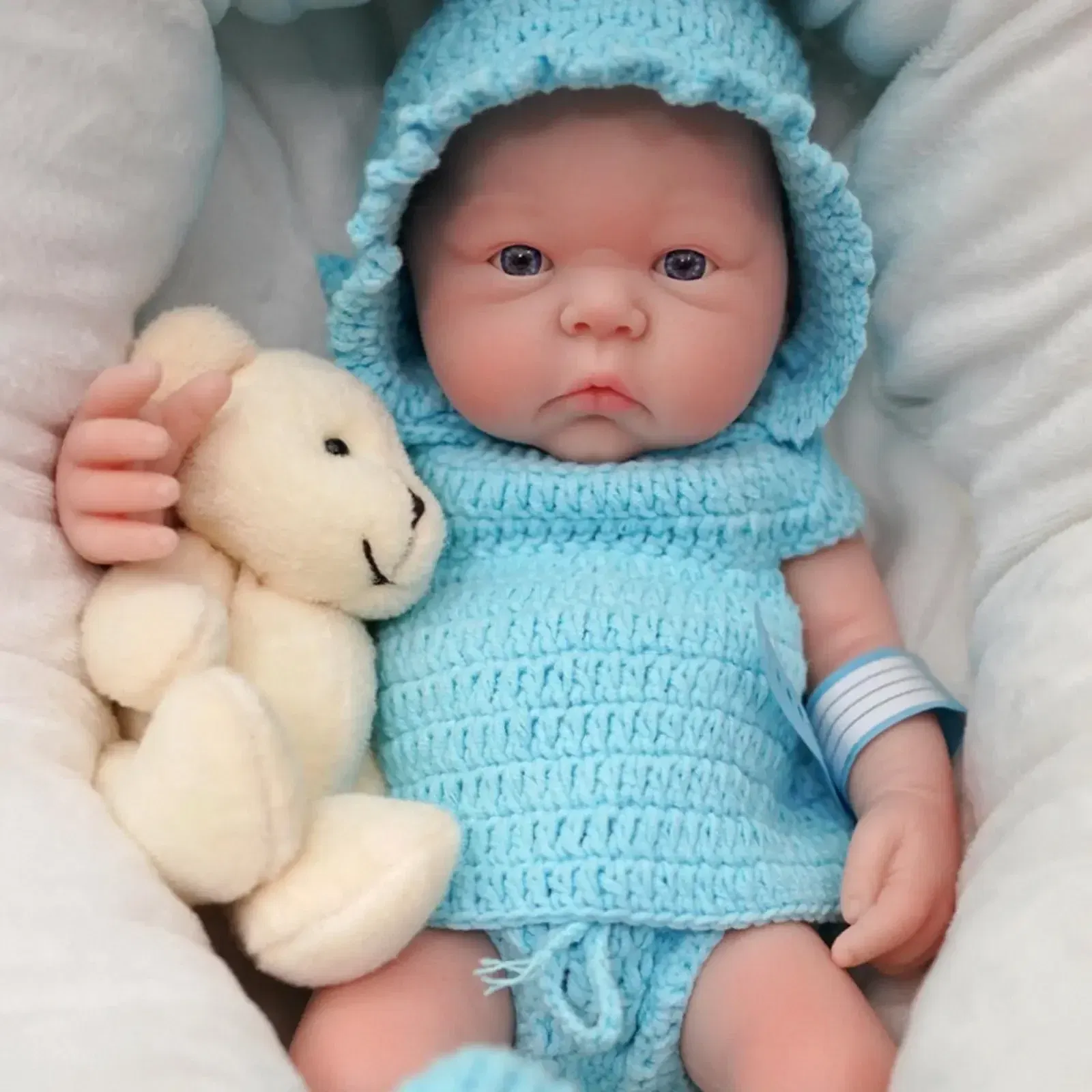 Micro Preemie Cute Full Body Soft Silicone Baby Doll Boy Lifelike Reborn Doll Surprise Children Anti-Stress Cuerpo Entero