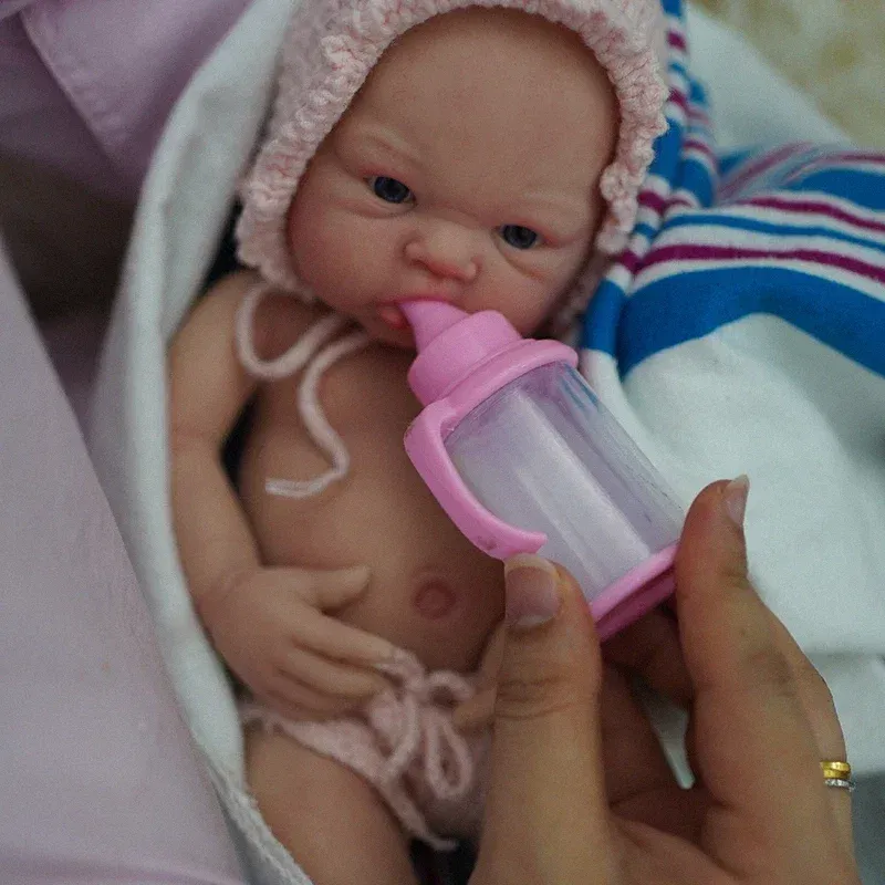 Micro Preemie Cute Full Body Soft Silicone Baby Doll Boy Lifelike Reborn Doll Surprise Children Anti-Stress Cuerpo Entero