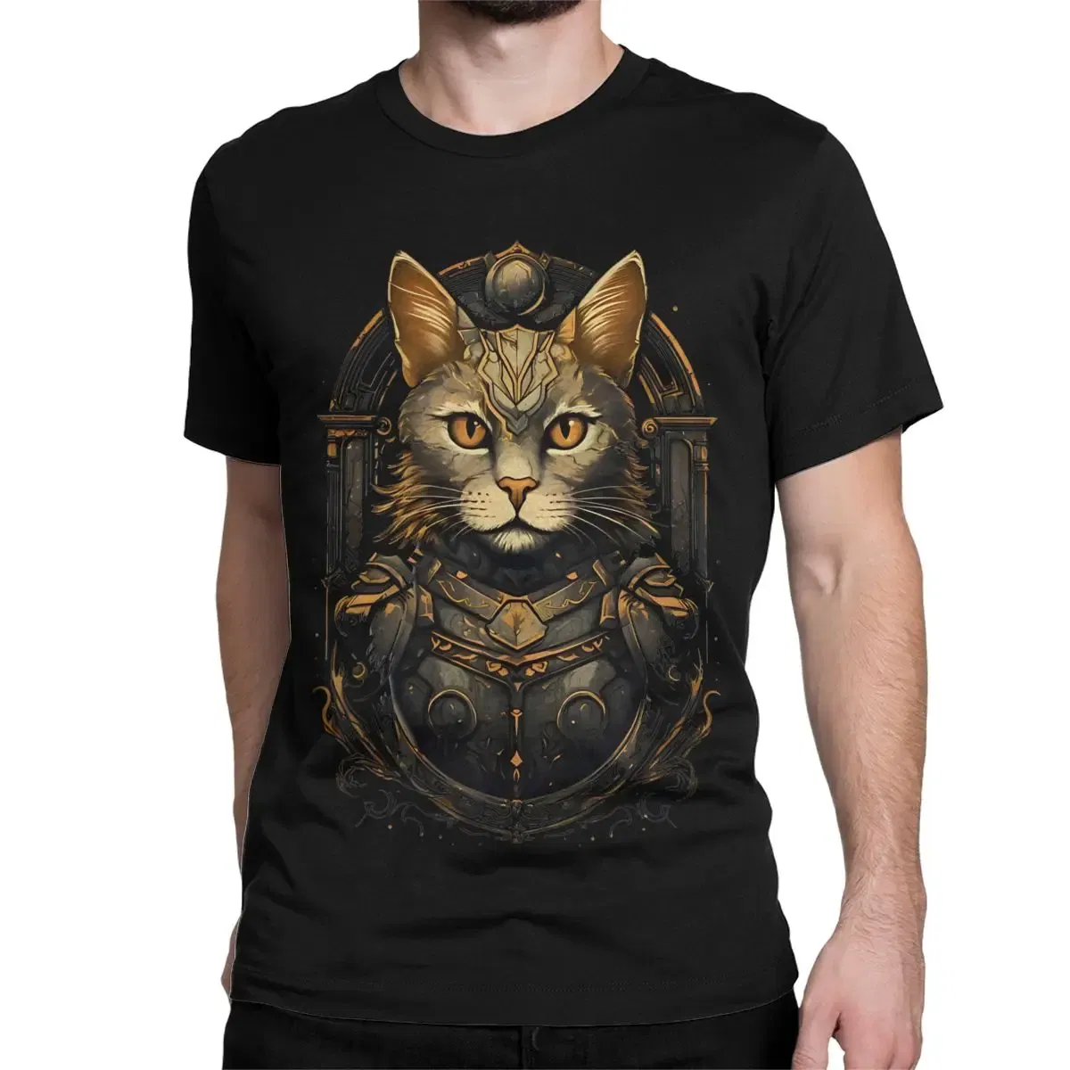 Color: Gold, Size: S - Awesome Adeptus Astartes T-Shirt Men Women's O Neck Pure Cotton T Shirts W-Warhammer 40k Short Sleeve Tee Shirt 6XL Tops