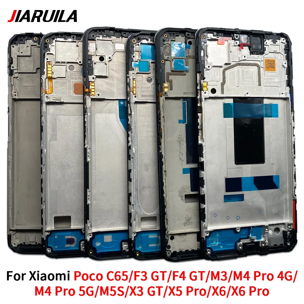 Color: WHITE - LCD Screen Middle LCD Front Frame Housing Bezel Plate Panel Chassis For Xiaomi Poco C65 X3 F3 F4 GT M3 M4 Pro 4G 5G M5S X5 X6