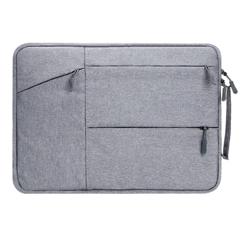 Color: Beige, Size: 15" - Laptop Handbag Sleeve Case 12 13 14 15 16 inch For HP DELL Notebook Bag Carrying Bag Macbook Air Pro 15.4 15.6 Protective Cases