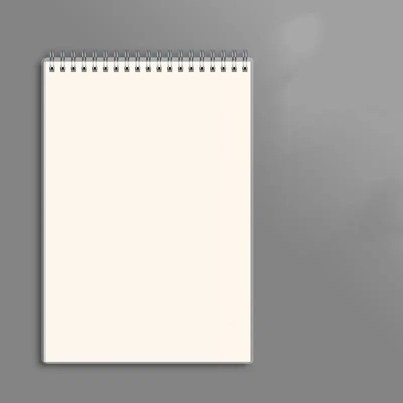 Color: Clear, Size: B5 - A4 A5 B5 Spiral book coil Notebook To-Do Lined DOT Blank Grid Paper Journal Diary Sketchbook For School Supplies Stationery