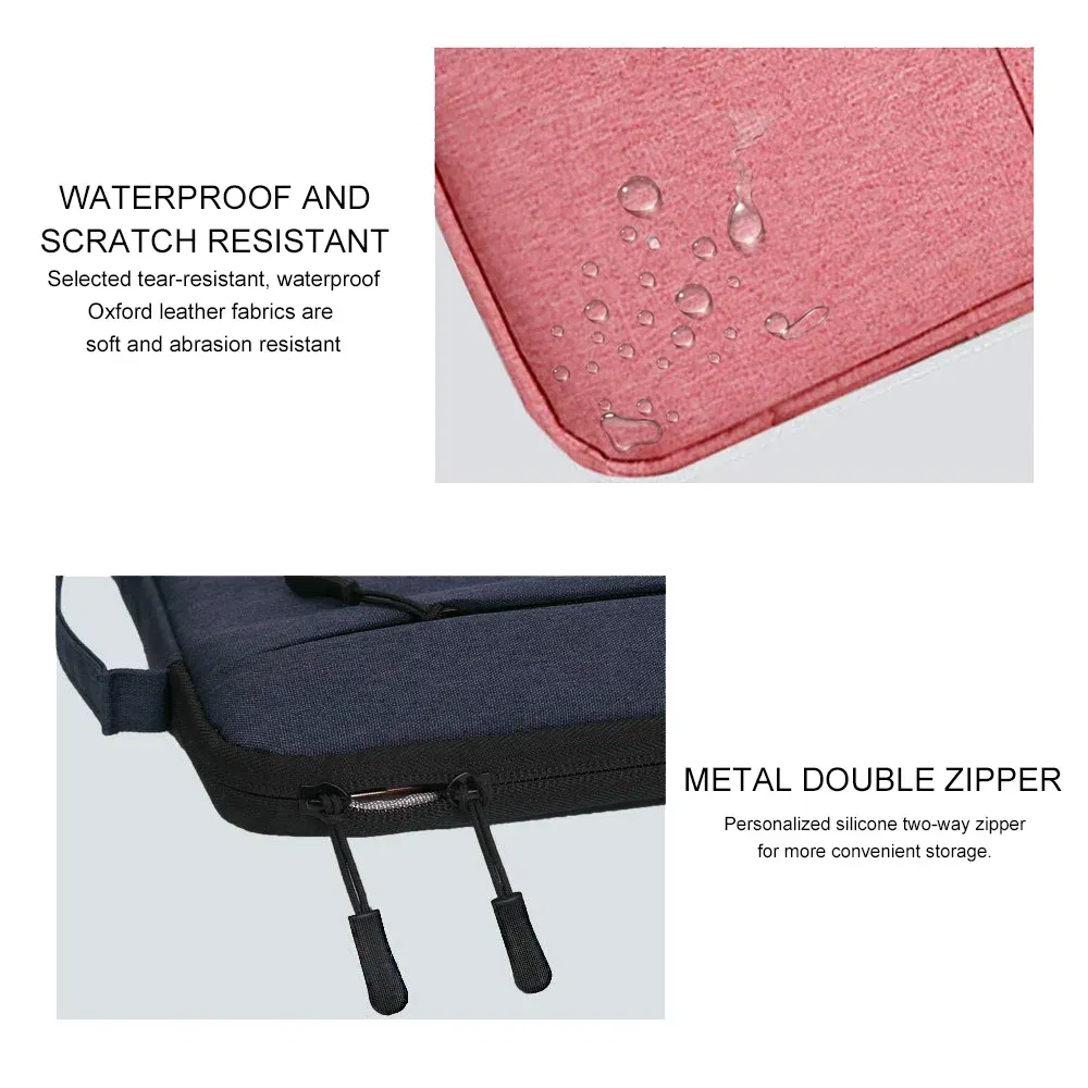 Color: Beige, Size: 15" - Laptop Handbag Sleeve Case 12 13 14 15 16 inch For HP DELL Notebook Bag Carrying Bag Macbook Air Pro 15.4 15.6 Protective Cases
