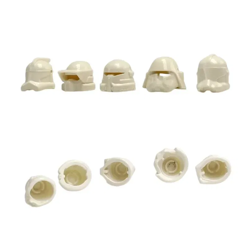 Color: Gold - 1Pcs Star Wars Clone Trooper Helmet Building Block Mini Action Figure Toys