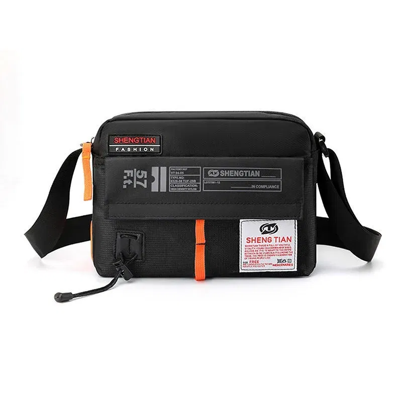 Color: Gold - New Fashion Oxford Bags Men's Shoulder Bag Man Waterproof Messenger Crossbody Bags For Men 2023 Business Bags For Men