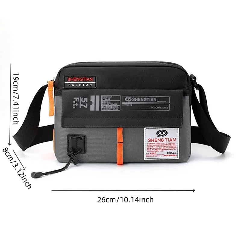 Color: Gold - New Fashion Oxford Bags Men's Shoulder Bag Man Waterproof Messenger Crossbody Bags For Men 2023 Business Bags For Men