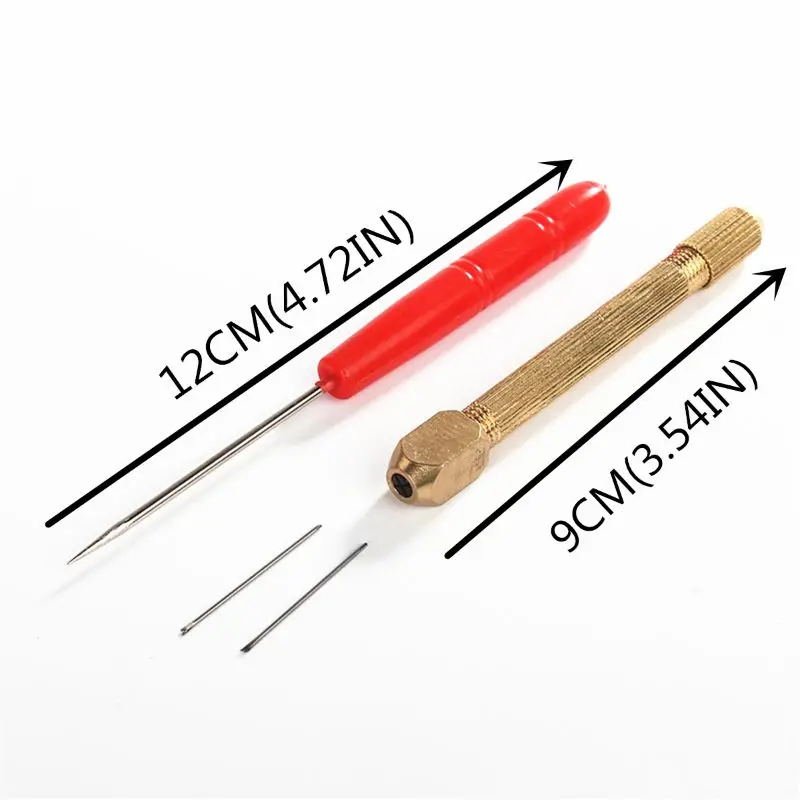 Color: Red - 1set DIY Doll Hair Toll Set 0.6/0.8mm Doll Hair Rooting Reroot Rehair Tool