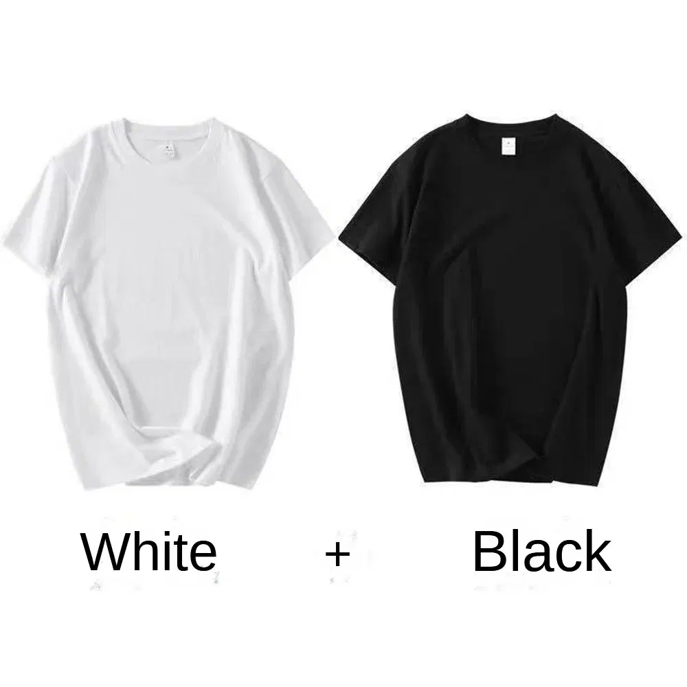 Color: Dark Grey, Size: XL, Sale by Pack: Pack of 2 - 2PCS 100% Cotton Solid T Shirts Men's and Women's Short Sleeve White Tees Casual Breathable Loose Round Neck T-shirt Couple Tops