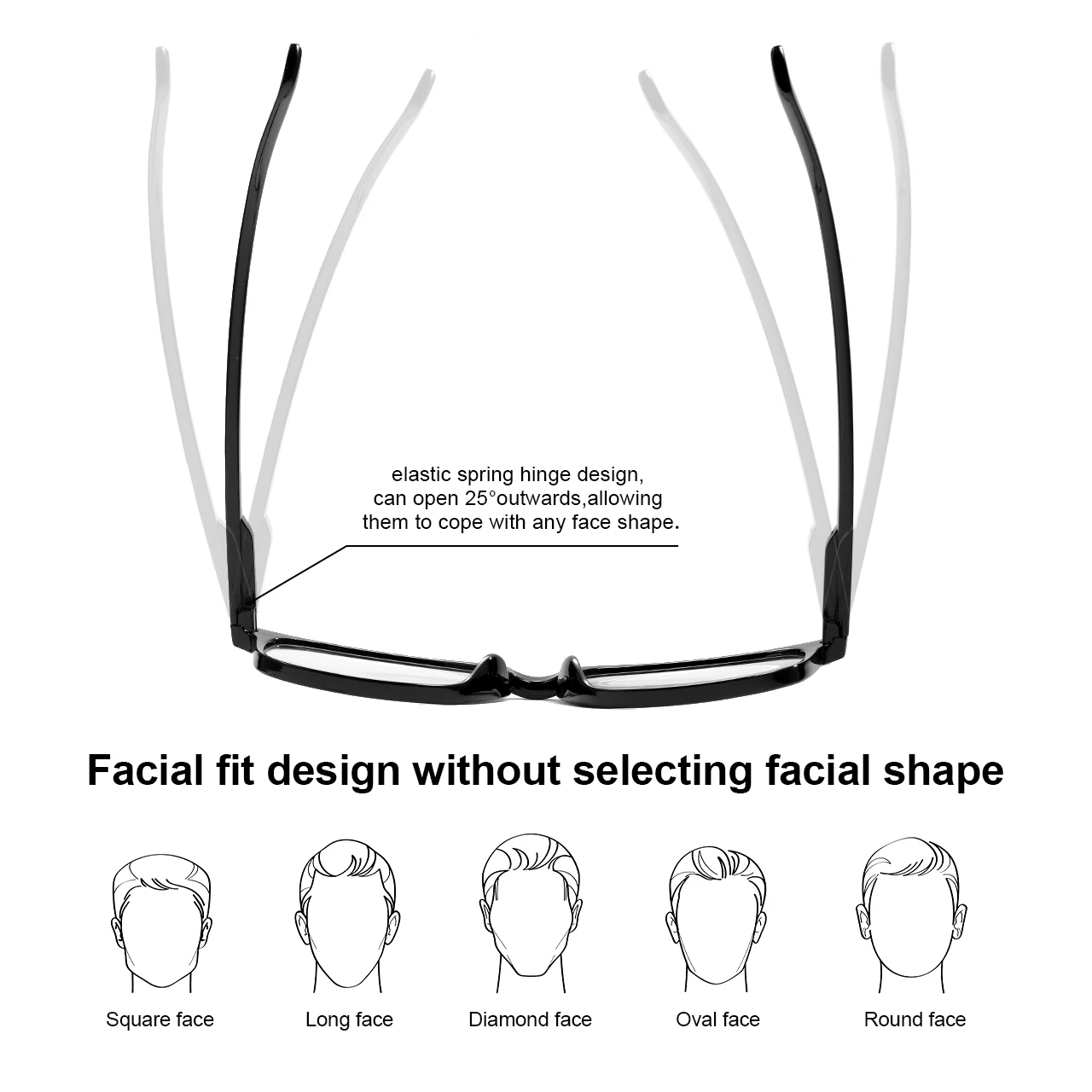 Frame Color: Clear - 1/2/3/4/5PCS VOPHA Auto-Focus Reading Glasses Lightweight PC Frame, Unisex Design | Ideal for Computer Use & Perfect Gift Choice