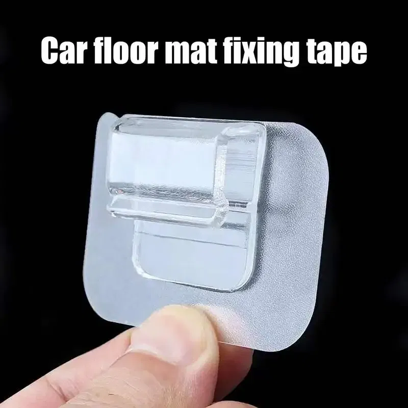 Ships From: CHINA, Color Name: PURPLE - Car Floor Mat Clips Self Adhesive Invisible Non-Slip Carpet Clips Universal Mat Fasteners For Prevent Displacement Portable