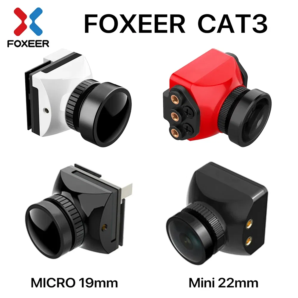 Color: Burgundy - Foxeer Cat 3 Micro Mini FPV Camera 1200TVL 0.00001Lux FPV Night Camera For RC Racing Drone