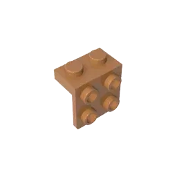 Color: Dark Green - MOC PARTS GDS-641 ANGLE PLATE 1X2 / 2X2 compatible with lego 44728 21712 92411 children's toys Assembles Building Blocks