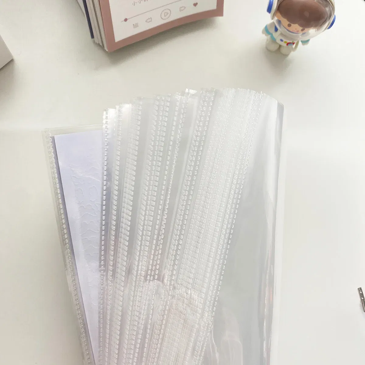 Color: MULTI - Yoofun Sticker Material Collection Holder Storage Book Case Transparent Photo Album Scrapbooking Material Paper Book Stationery