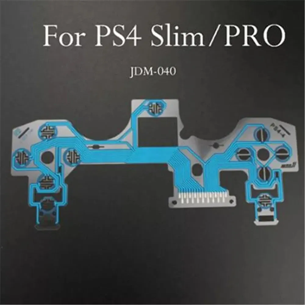 Color: Dark Blue - 10Pcs Set for Ps5 Ps4 Pro Slim Jdm 040 050 Ps3 Controller Conductive Film Keypad Flex Cable Replacement Circuit Board Pcb Ribbon