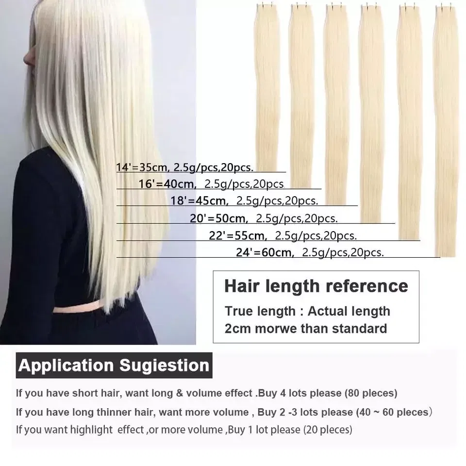 Color: M10/613, Items per Package: 10 pcs, Length: 20 INCHES, Life Span: 12 months - [Last 12 Months] Ugeat Tape in Hair Extensions Virgin Human Hair 10A Grade Tape in Extensions  Human Hair