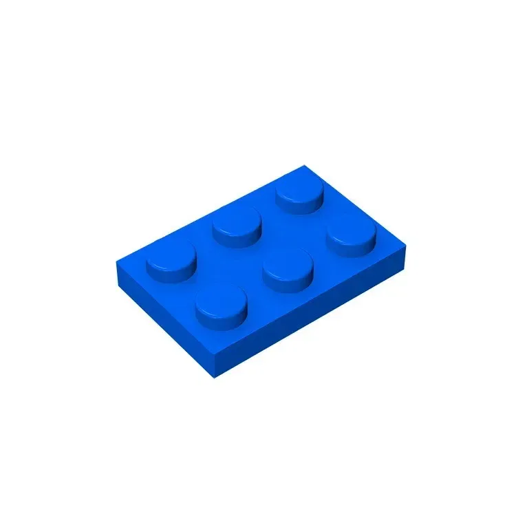Color: Multicolor - Gobricks GDS-510 Plate 2 x 3 compatible  with lego 3021 pieces of children's DIY building block Particles Plate DIY
