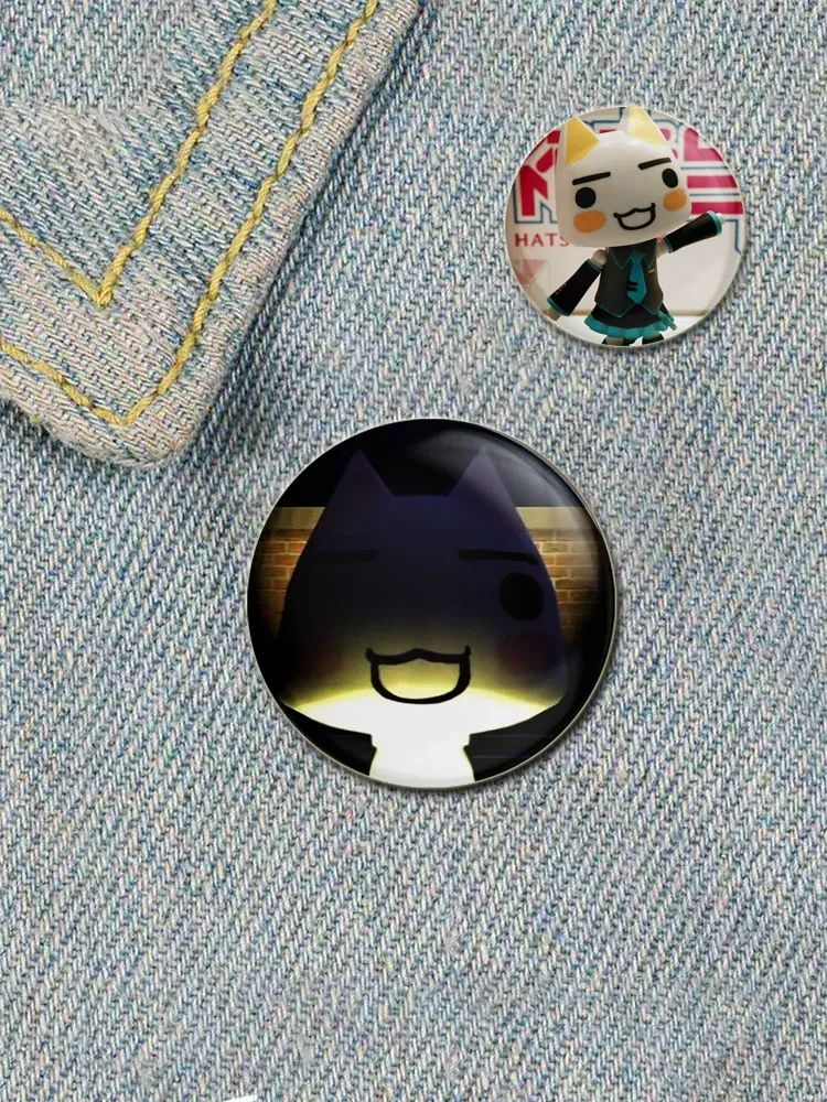 Cartoon Funny Toro Inoue Cat Pins Tinplate Badge DIY Custom Brooch for Fans Collection Gifts Decorative Clothes Hats