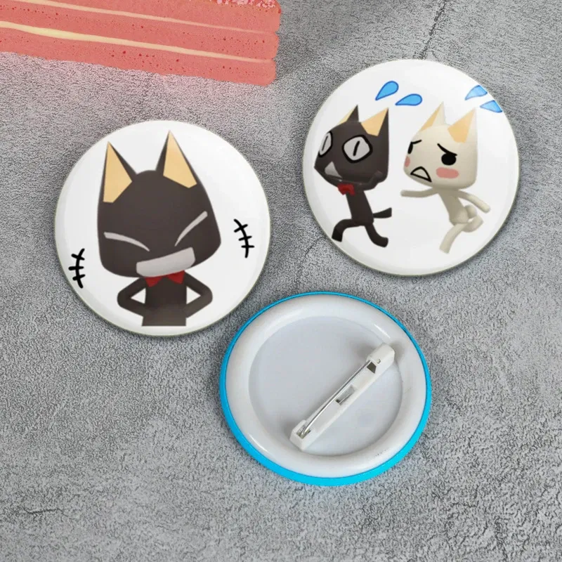Cartoon Funny Toro Inoue Cat Pins Tinplate Badge DIY Custom Brooch for Fans Collection Gifts Decorative Clothes Hats