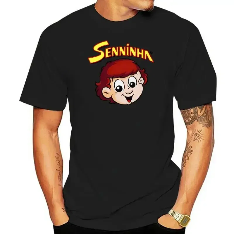 Color: black, Size: S - ayrton senna senninha Short Sleeve Hip Hop Tee T-Shirt top tee Men T Shirt Cotton Print Shirts