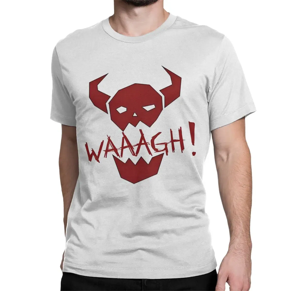 Color: GRAY, Size: XXXL - Awesome Adeptus Astartes T-Shirt Men Women's O Neck Pure Cotton T Shirts W-Warhammer 40k Short Sleeve Tee Shirt 6XL Tops