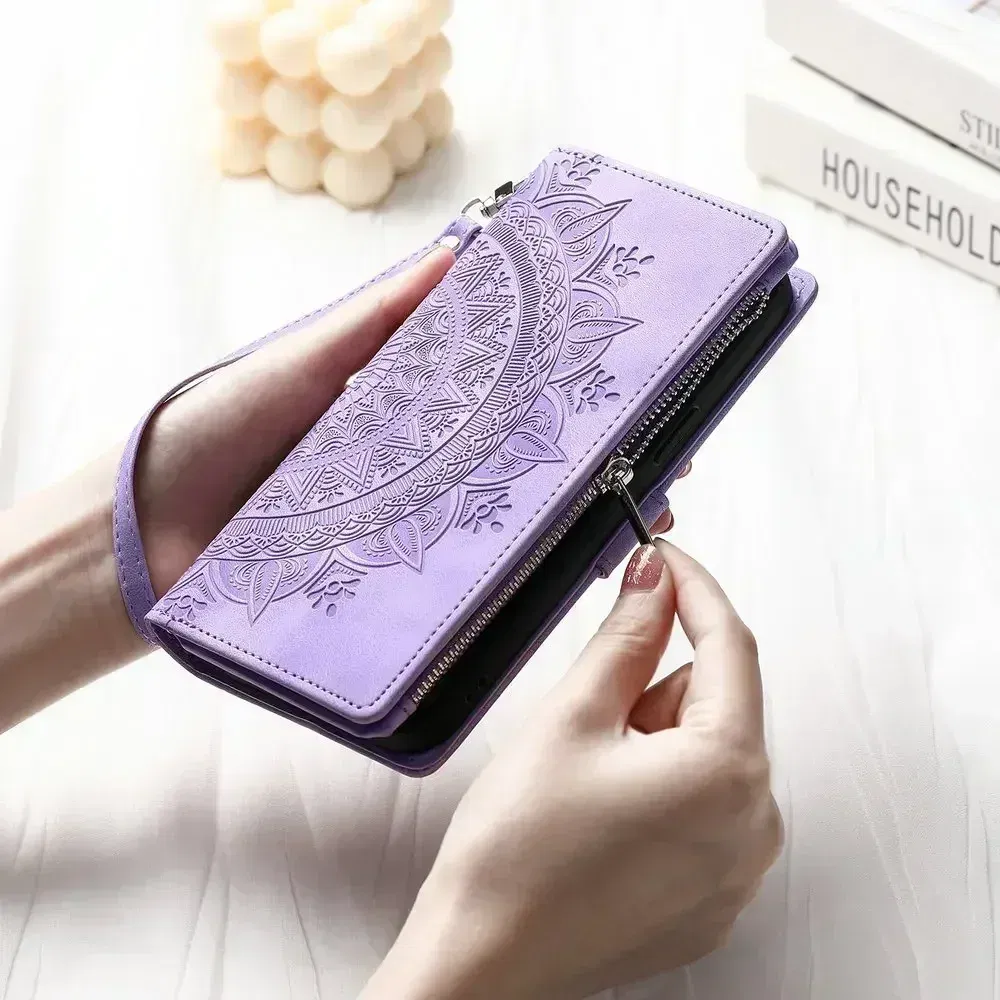 Material: EVA, Color: MAROON - 13T 12T 11T Leather Case For Redmi Note 12 Pro Plus 5G Flip Case Crossbody Zip Book Funda Xiaomi Redmi Note 13 Pro 11 12s 13c 4G