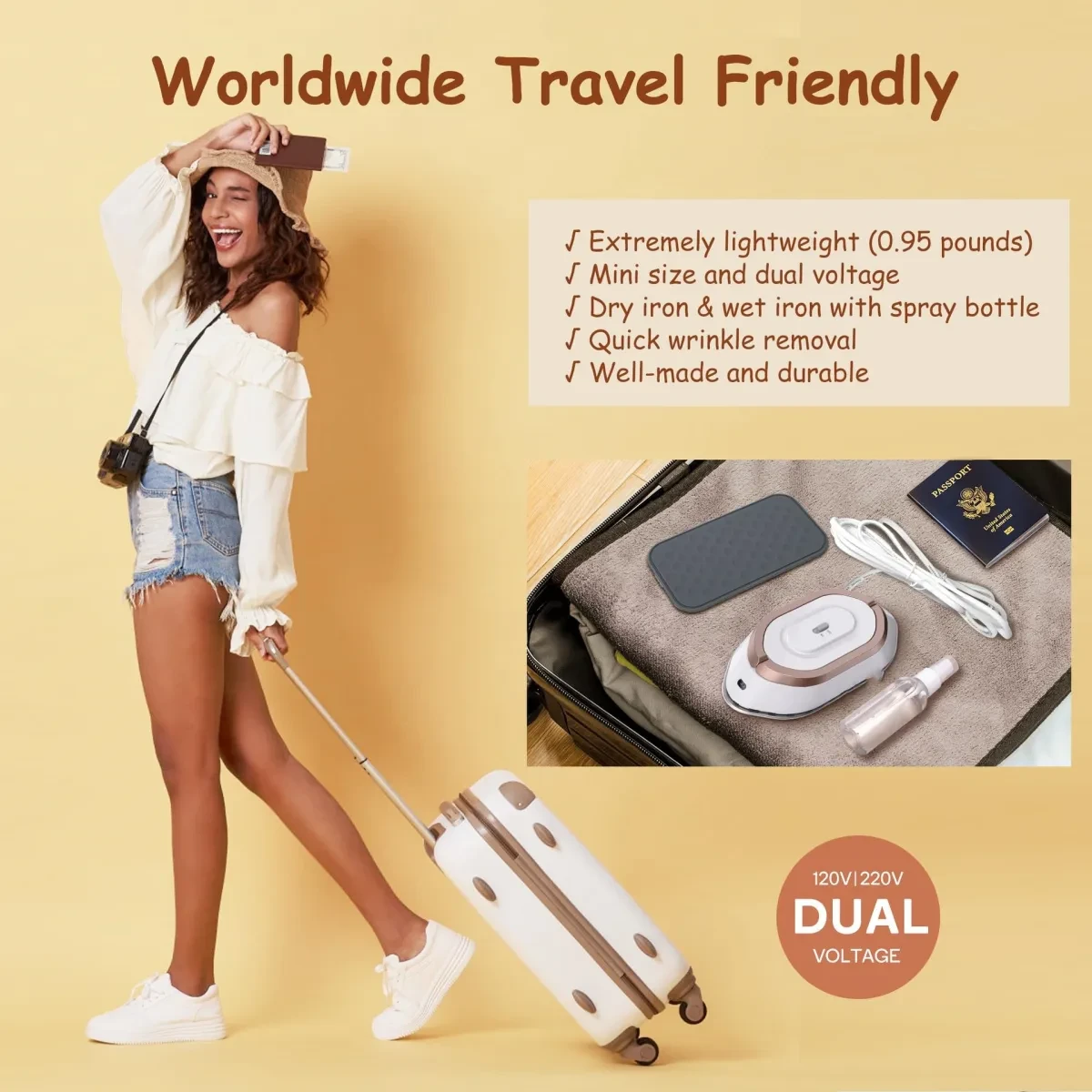 Mini Portable Dry Iron