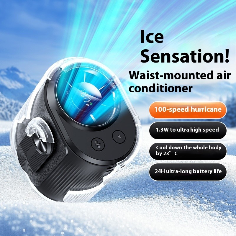 Portable Ice-Cooling Clip Fan
