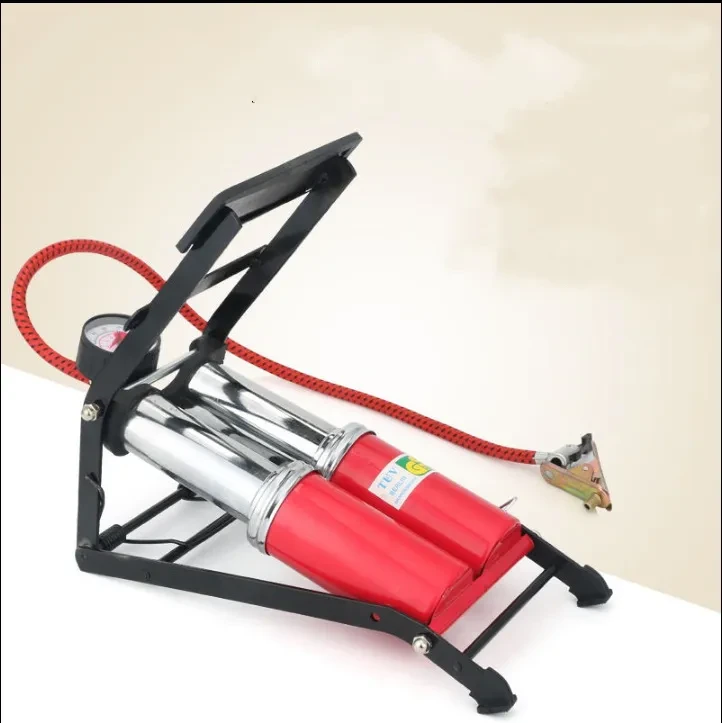 Double Barrel Foot Pump