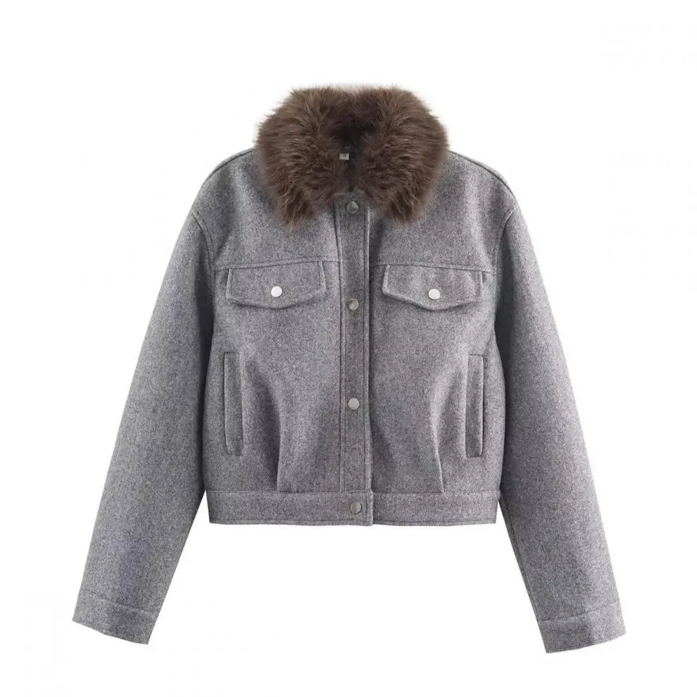 Wool Trucker Jacket Women's