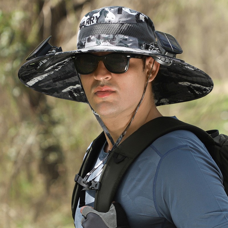 Solar-Powered Cooling Fan Hat