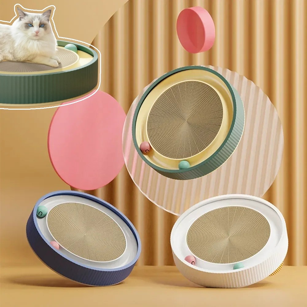 Cat Scratcher Toy Rolling Ball Tracks