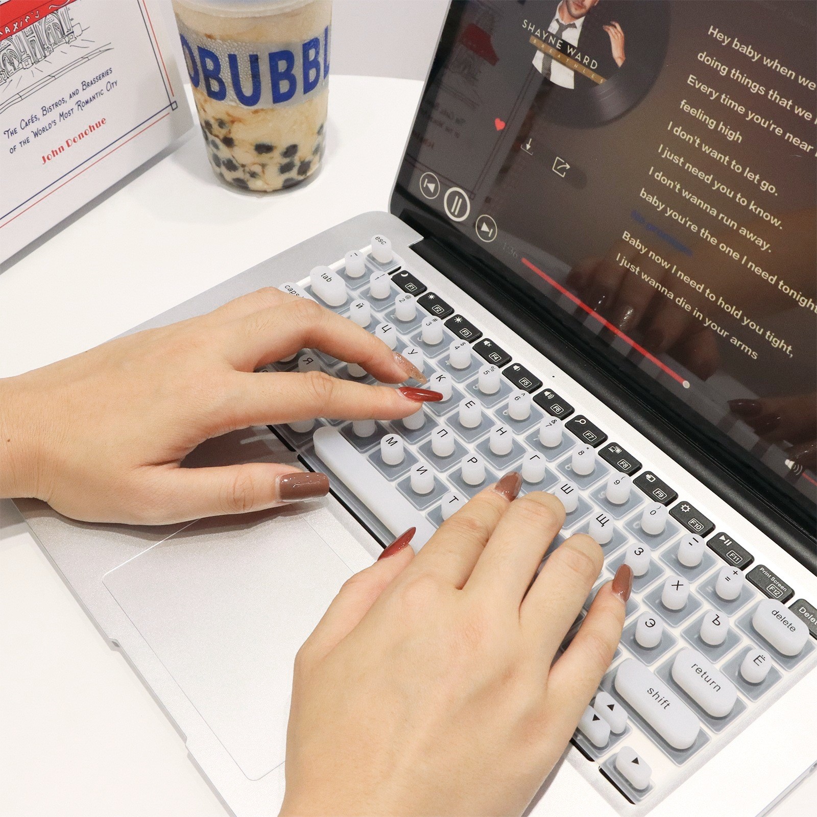 Keyboard Cover for Long Nails