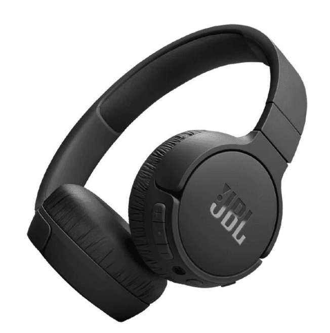 JBL Tune 670NC Wireless Adaptive Noise Cancelling On-Ear Headphones – Black – Superior Sound, Smart Noise Control