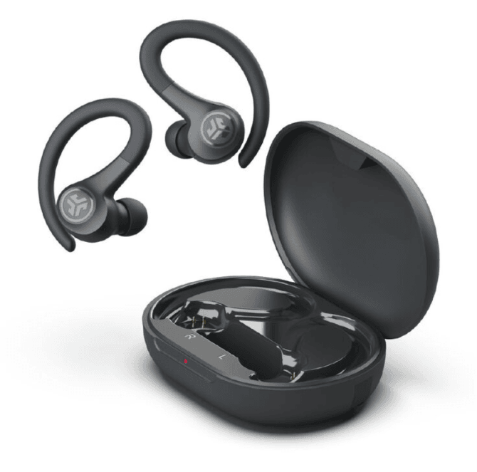 JLab Go Sport+ True Wireless Earbuds – Graphite – Secure Fit, High-Performance Sound