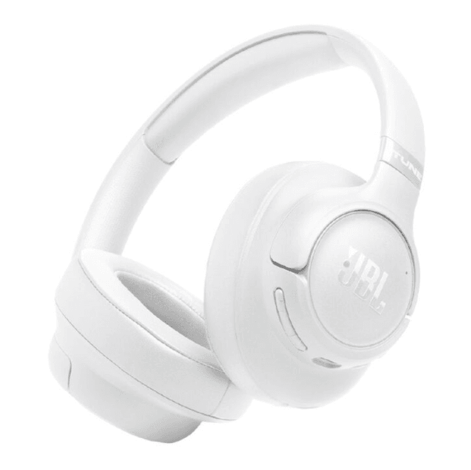 JBL Tune 780NC Wireless Over-Ear Noise Cancelling Headphones – White – Deep Bass, Total Silence