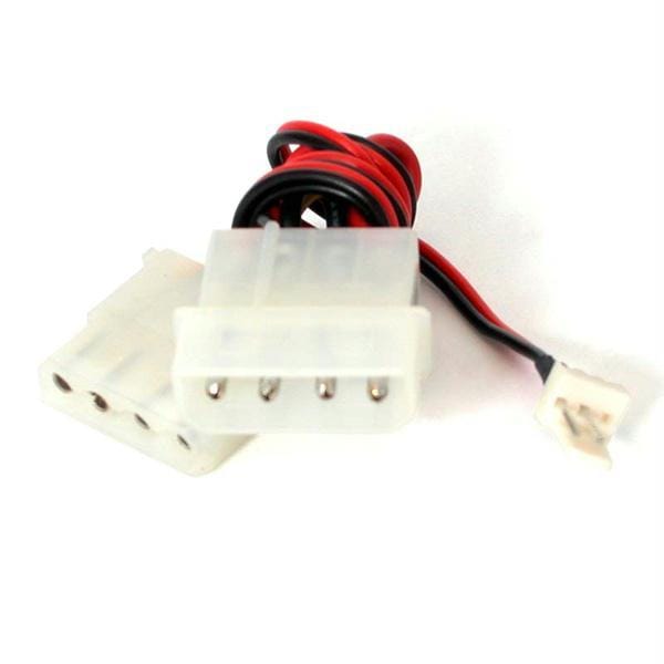 6in fan adapter - tx3 to 2x lp4 power y splitter cable