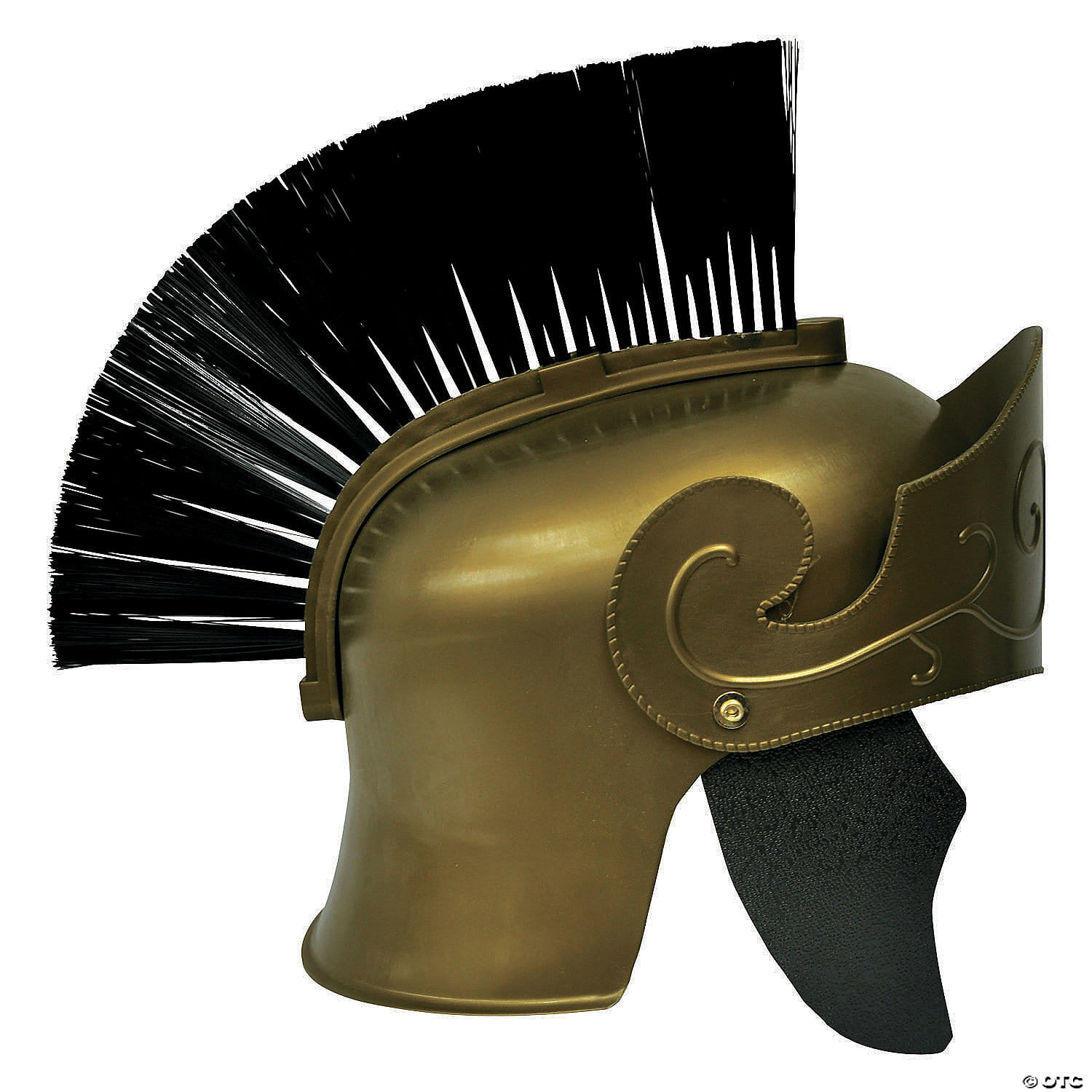 Roman helmet gd w black brush