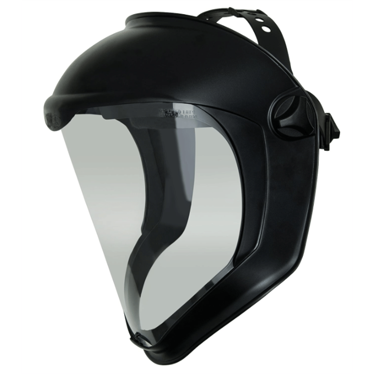 Uvex Honeywell Safety Products Usa Uvex Bionic Face Shield with Clear Polycarbonate Visor and Anti-Fog/Hard Coat, Black Matte