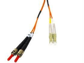 C2g 5m lc-st 62.5/125 duplex multimode om1 fiber cable - orange - 16ft om1 cable