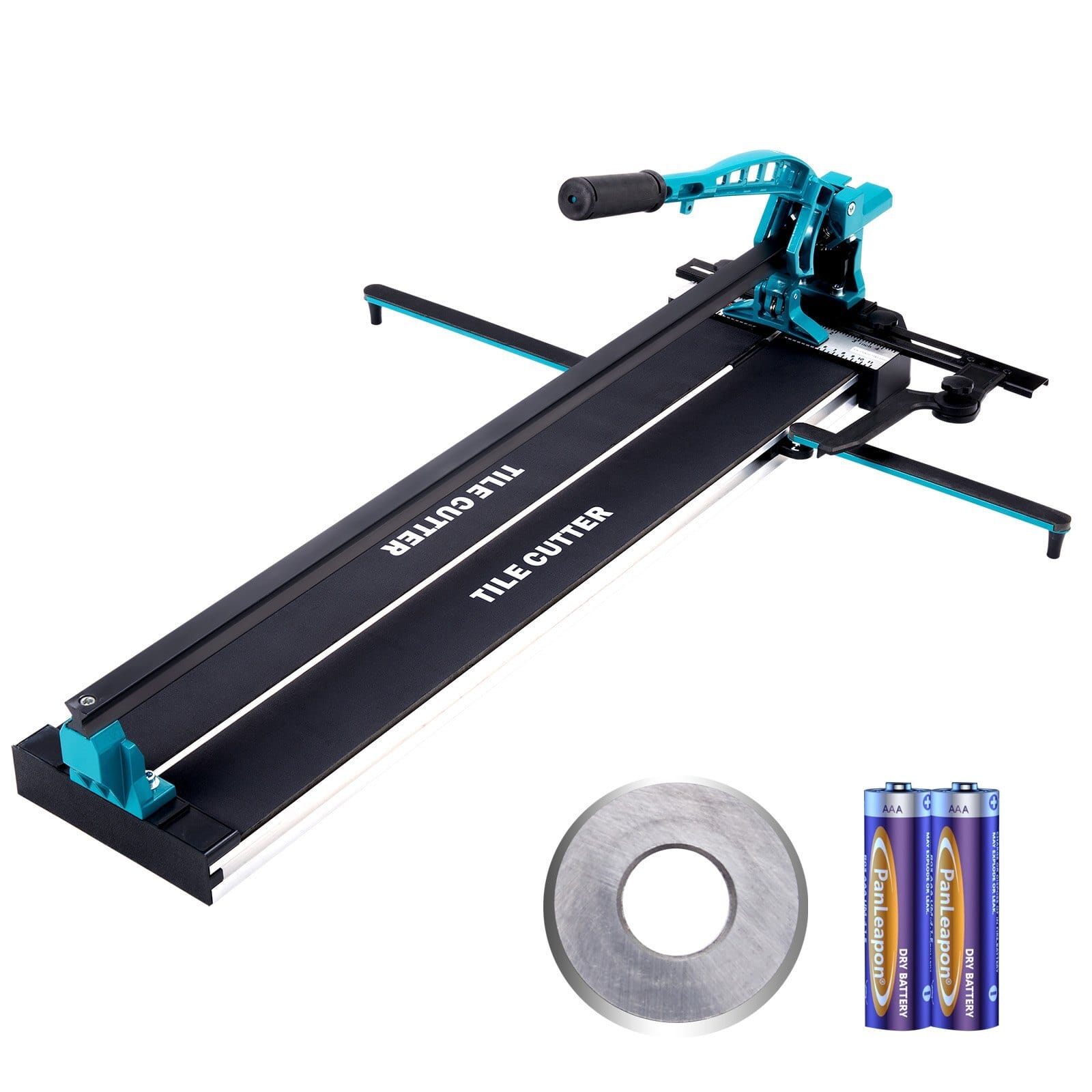 Manual Tile Cutter, 40 inch, Porcelain Ceramic Tile Cutter with Tungsten Carbide Cutting Wheel, Infrared Positioning, Anti-Skid Feet, Durable Rails for professional installers or beginners